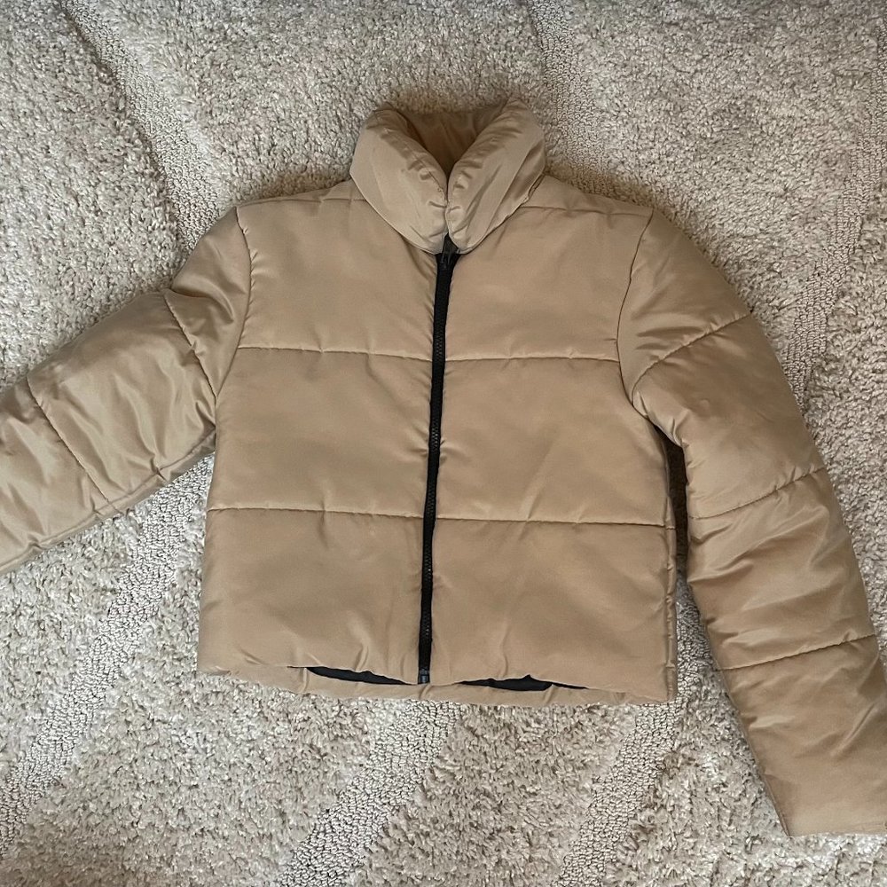 PLT cropped jacket beige sm